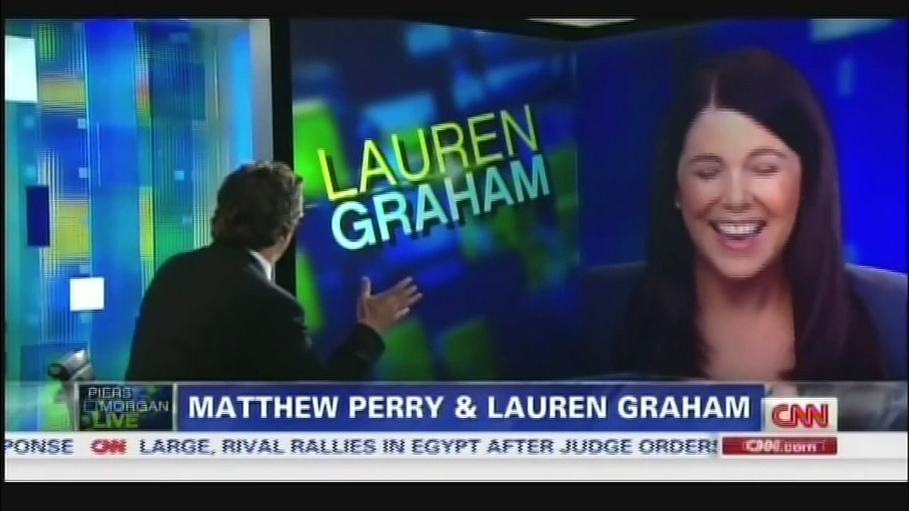 Matthew Perry & Lauren Graham on "Piers Morgan Live" (July 26, 2013)