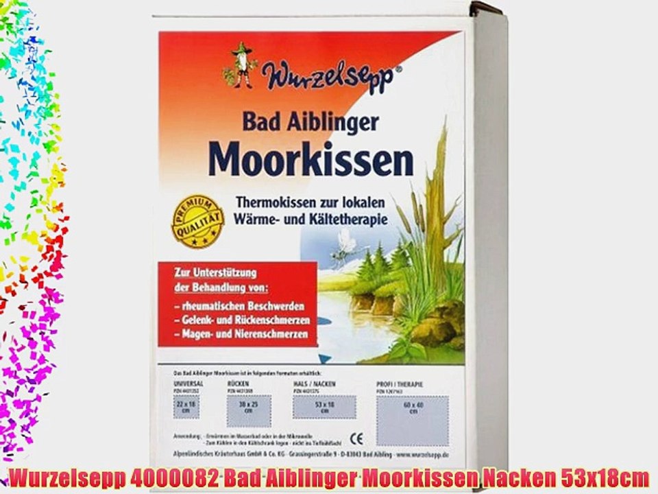 Wurzelsepp 4000082 Bad Aiblinger Moorkissen Nacken 53x18cm