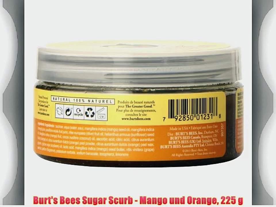 Burt's Bees Sugar Scurb - Mango und Orange 225 g