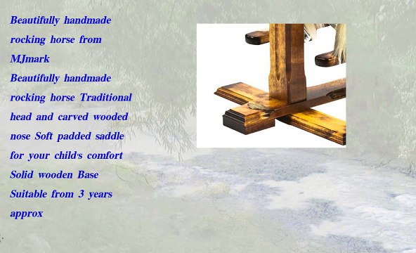 Handmade Rocking Horse MARS IV Cheval à bascule MJmark