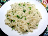 Matar Chawal (basmati rice and peas)