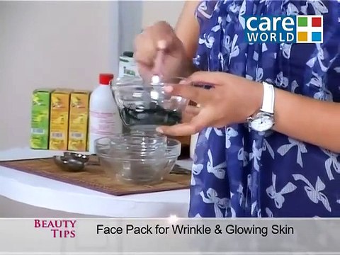 Home-Made Face Pack for Glowing and Wrinkles Free Skin - Beauty Tips