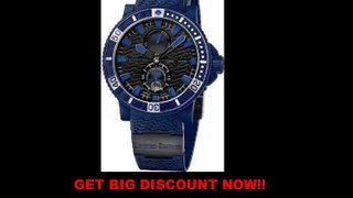 PREVIEW Ulysse Nardin Marine Chronometer Black Dial Blue Automatic Mens Watch 263-97LE-3C
