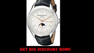FOR SALE Baume & Mercier Men's BMMOA10055 Clifton Analog Display Swiss Automatic Black Watch