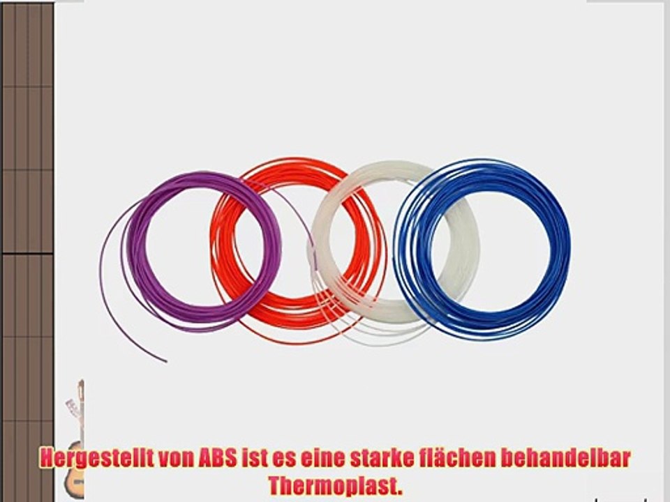 Crenova? 2x 10 Farbe 1.75mm ABS Filaments 10 Meter/pcs f?r 3D Drucker Stift