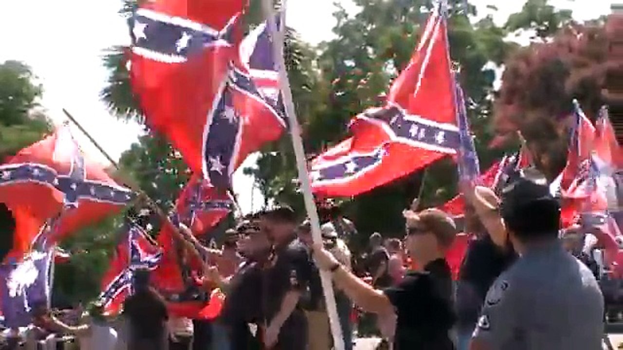 KKK AND Black Panthers fight at protest: South Carolina Raw Uncut