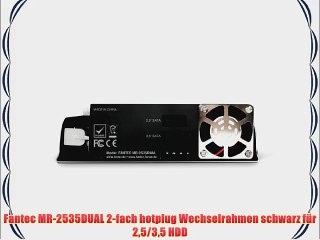 Fantec MR-2535DUAL 2-fach hotplug Wechselrahmen schwarz f?r 25/35 HDD