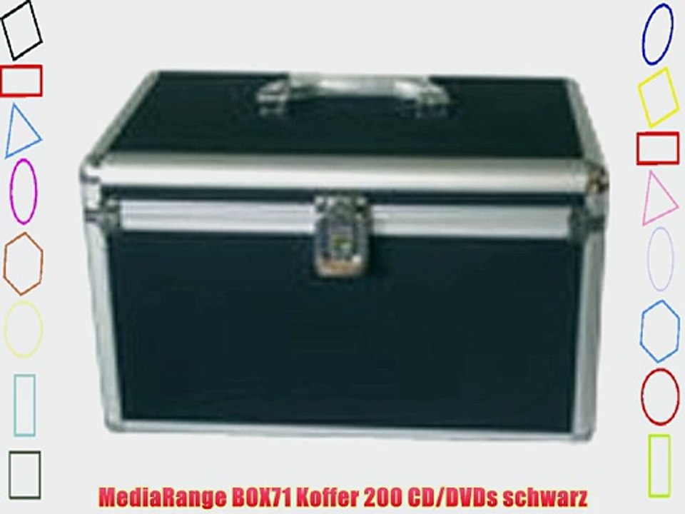 MediaRange BOX71 Koffer 200 CD/DVDs schwarz