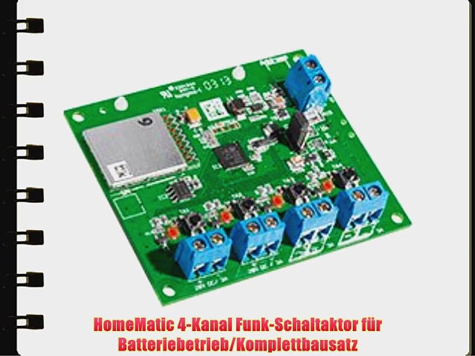 Homematic 4-kanal funk-schaltaktor f?r batteriebetrieb/komplettbausatz