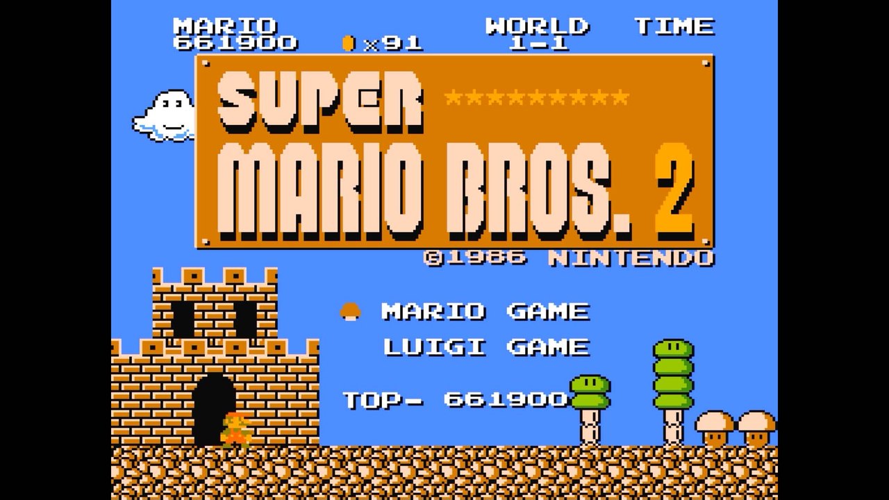 スーパーマリオブラザーズ2 [FC]裏面エンディング