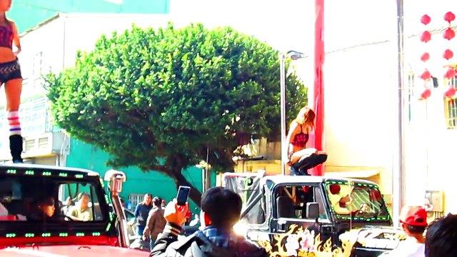 0006 Taiwan temple dancers Akiko temple. Pilgrimage around Madou Dai Tianfu Theosophical territory 2013