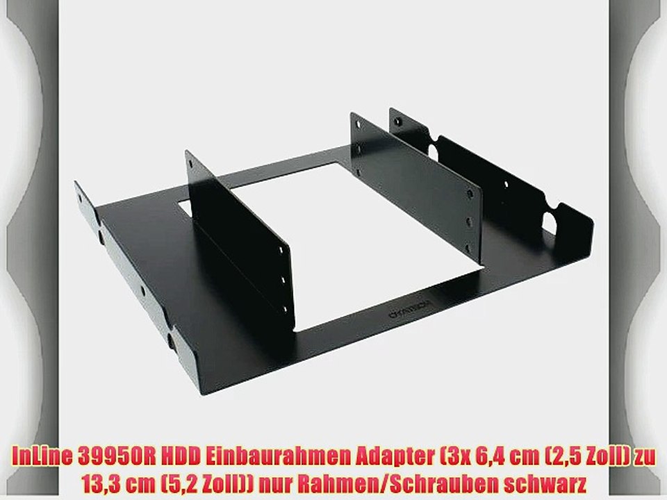 InLine 39950R HDD Einbaurahmen Adapter (3x 64 cm (25 Zoll) zu 133 cm (52 Zoll)) nur Rahmen/Schrauben