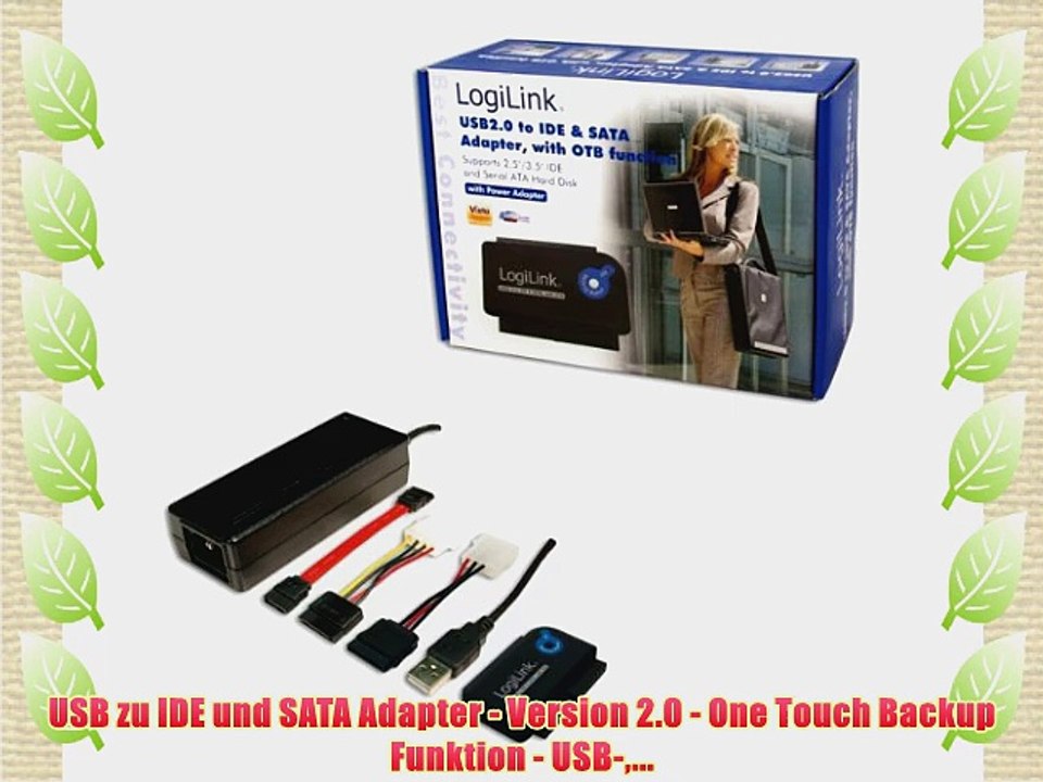 USB zu IDE und SATA Adapter - Version 2.0 - One Touch Backup Funktion - USB-...
