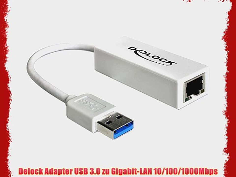 Delock Adapter USB 3.0 zu Gigabit-LAN 10/100/1000Mbps