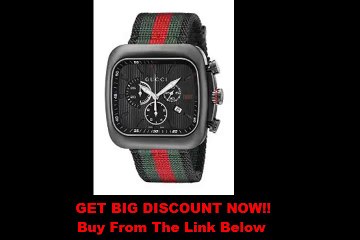 REVIEW Gucci Men's YA131202 Coupe Black Swiss Automatic Nylon Strap Watch