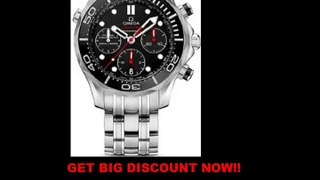 FOR SALE Omega Seamaster Automatic Chronograph Black Dial Stainless Steel Mens Watch 21230445001001