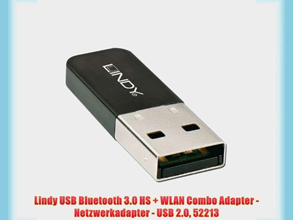 Lindy USB Bluetooth 3.0 HS   WLAN Combo Adapter - Netzwerkadapter - USB 2.0 52213