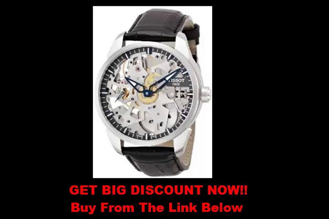 FOR SALE Tissot T-Complication Squelette Leather - Black Men's watch #T070.405.16.411.00