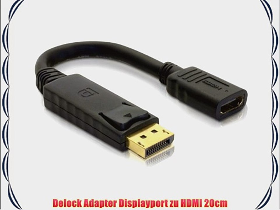 Delock Adapter Displayport zu HDMI 20cm