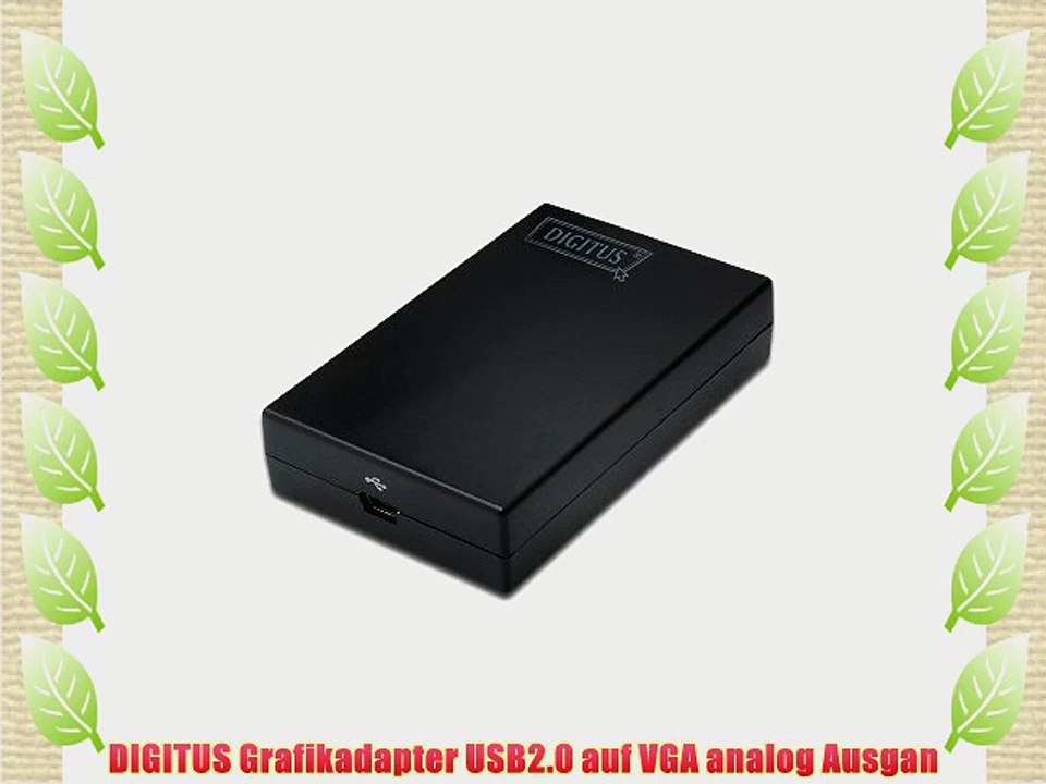 DIGITUS Grafikadapter USB2.0 auf VGA analog Ausgan