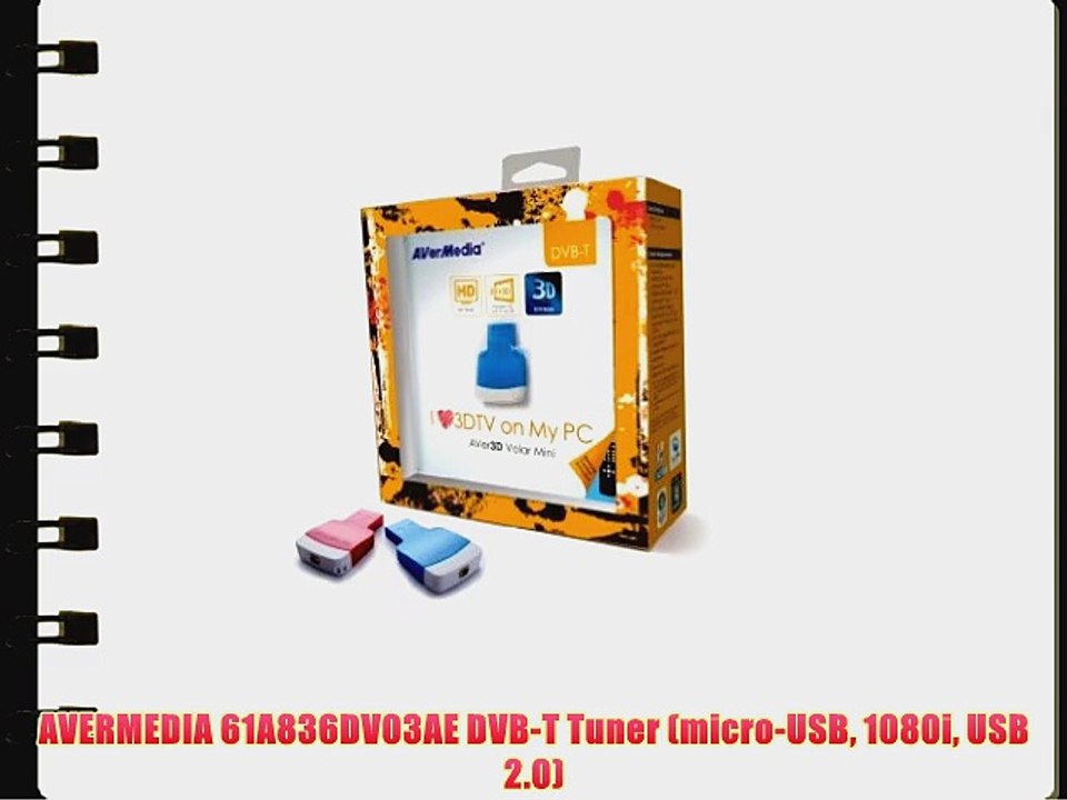 AVERMEDIA 61A836DV03AE DVB-T Tuner (micro-USB 1080i USB 2.0)