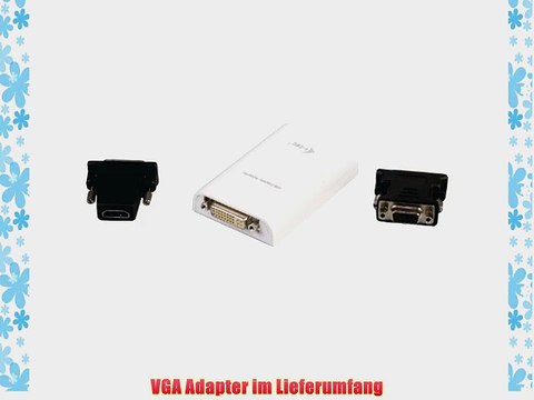I-TEC USB 2.0 Display Video Adapter DVI HDMI VGA FullHD 1920x1080p Externe Monitor Grafikkarte