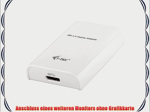 I-TEC USB 3.0 Display Video Adapter DVI HDMI VGA FullHD 2048x1152p Externe Monitor Grafikkarte