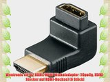Wentronic 68782 HDMI/HDMI Winkeladapter (19polig HDMI-Stecker auf HDMI-Buchse) (6 St?ck)