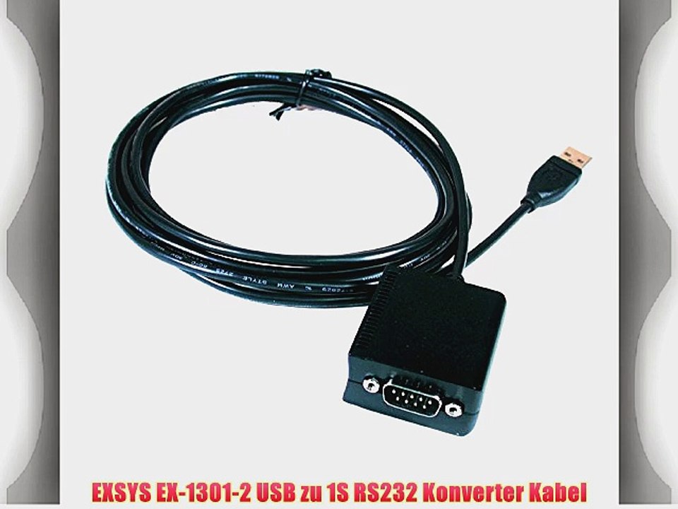 EXSYS EX-1301-2 USB zu 1S RS232 Konverter Kabel