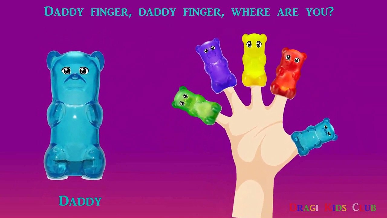 Finger Family Gummy Bear | Nursery Rhymes Song for Children | Gummy Bear Finger Family HD