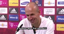 Robben opina sobre el penal México vs Costa Rica (Video fake)