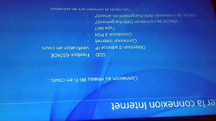 connection sur ma PS4 en Wi-Fi