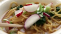 Miso Ramen w/ Bak Choi, Radishes & Spring Onions