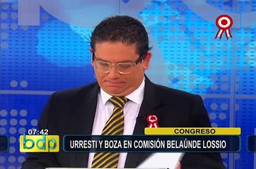 Daniel Urresti y Francisco Boza asistieron a comisión Belaunde Lossio
