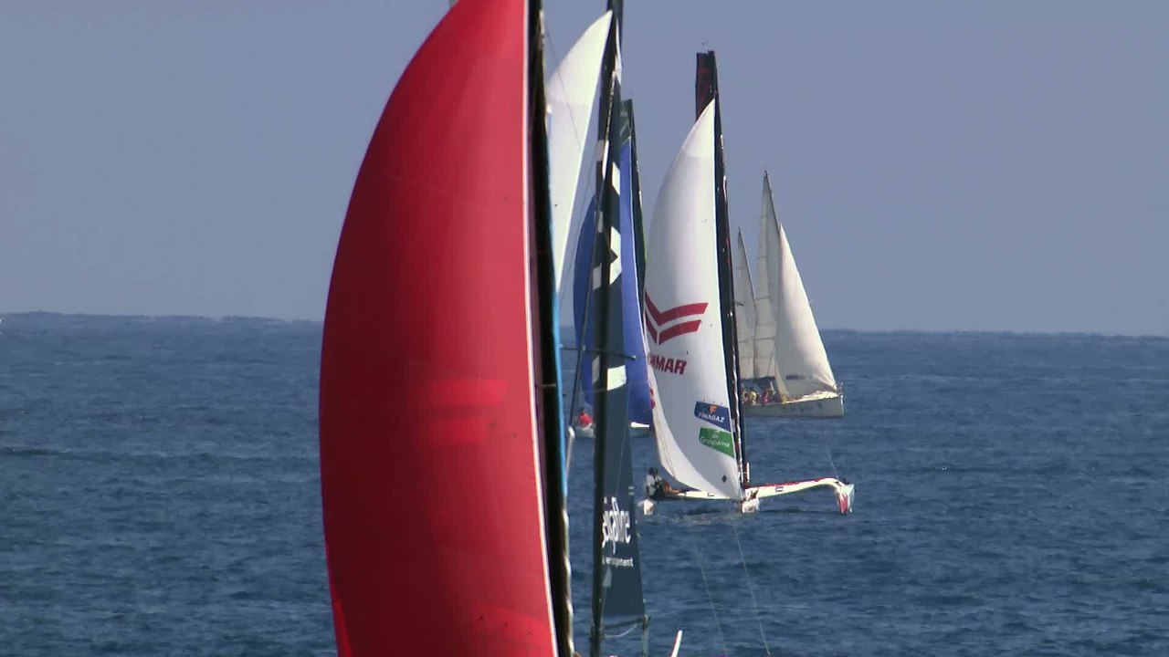 Voile - Tour de France à la voile 2015 : Spindrift gagne à Nice et redevient leader