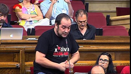 Comiat de David Fernàndez (CUP) al parlament