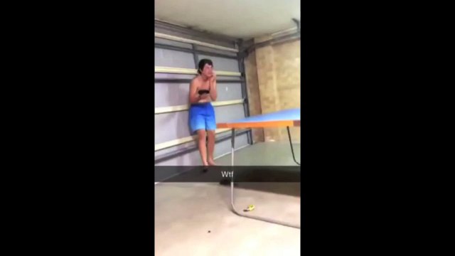 Kid throws ping pong bat and gets karma backfire!
