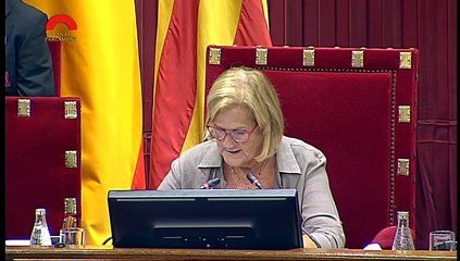 Comiat de Núria de Gispert com a presidenta del parlament