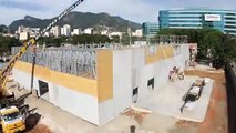 Rio 2016 Olympic City Building  Being Built - Timelapse- Steel Framing