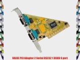 VALUE PCI Adapter 2 Serial RS232 1 DSUB 9 port