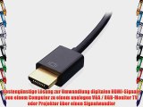 Cable Matters - Aktiv HDMI auf VGA Adapter mit Audiokabel und 1m USB-Stromkable Schwarz