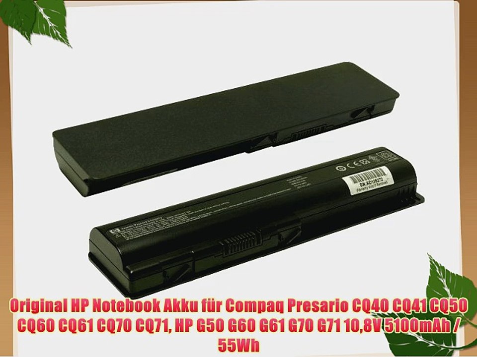 Original HP Notebook Akku f?r Compaq Presario CQ40 CQ41 CQ50 CQ60 CQ61 CQ70 CQ71 HP G50 G60
