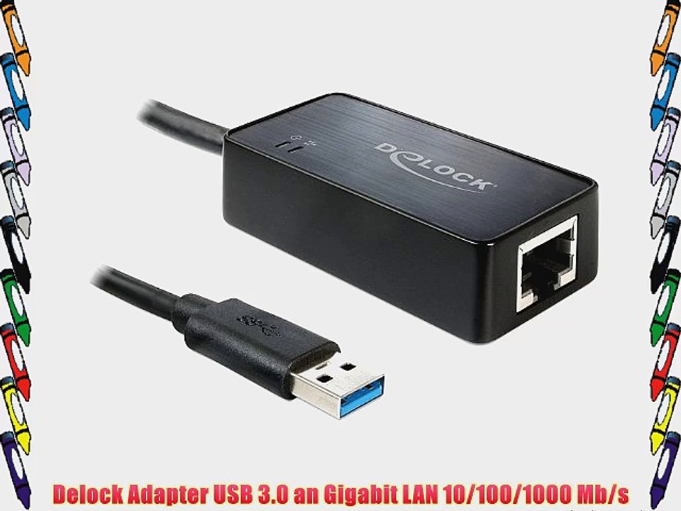 Delock Adapter USB 3.0 an Gigabit LAN 10/100/1000 Mb/s