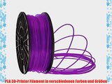 PLA Filament f?r 3D Drucker Printer 175mm 30mm je 1KG verschiedene Farben (Violet 1.75mm)