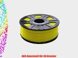 Weistek ABS Filament 1.75mm  1kg Filament Gelb f?r 3D Drucker IdeaWerk X-Master MakerBot RepRap