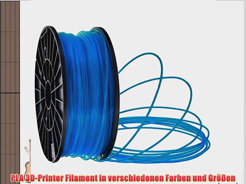 PLA Filament f?r 3D Drucker Printer 175mm 30mm je 1KG verschiedene Farben (Himmelblau 3.0mm)