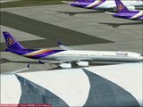 Bangkok-Chiang Mai with A340-600 Thai Airways