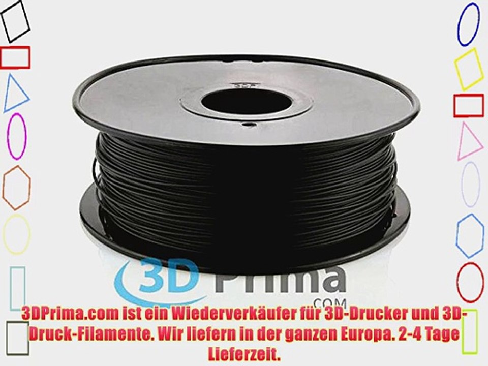 3D-Prima 3D Drucker TPE Flexible Filament - 1.75mm - 1 kg spool - Schwarz