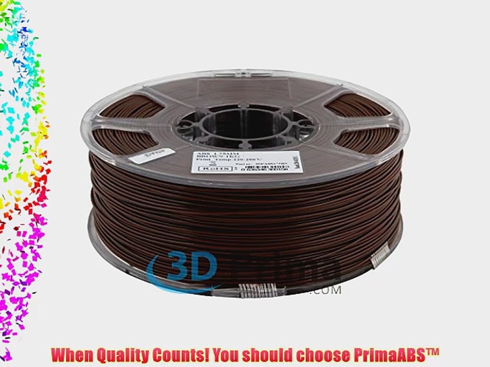 PrimaABS? Filament f?r 3D Drucker - ABS - 1.75mm - 1 kg spool - Braun