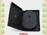 10x CD/DVD-Box 10-fach schwarz H?lle f?r 10 discs